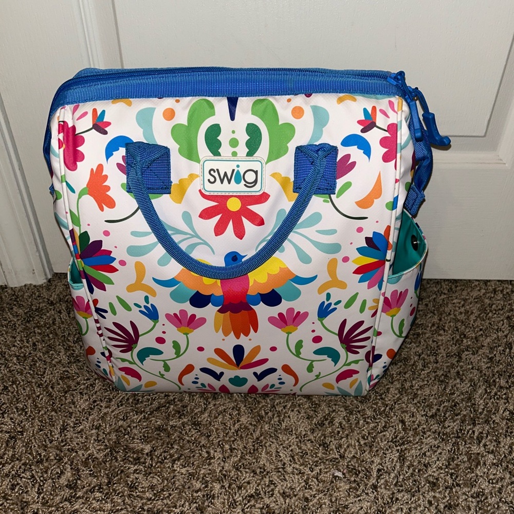 Colorful Floral Cooler Backpack